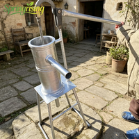 Pompe manuelle à piston en acier inoxydable à installation facile pour puits peu profond, idéale pour la maison, la ferme et l'extérieur