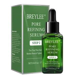 BREYLEE – sérum de raffinage pour le visage, marque privée, arbre à thé, soin de la peau, rétrécissement des pores
