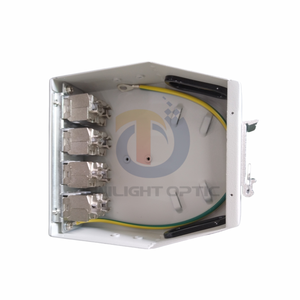 Pannello <span class=keywords><strong>Patch</strong></span> in rame Ethernet con montaggio su guida industriale di tipo DIN completamente caricato con jack Keystone 8 Cat <span class=keywords><strong>6A</strong></span> per Data Center - Product Image 4