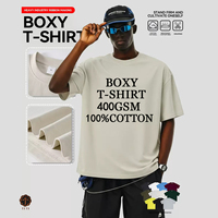 TT 400 Gsm personnalisé de haute qualité Oem poids lourd hommes 400gsm chemise Streetwear graphique t-shirts