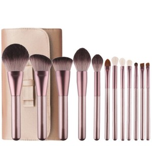 Beautyts Set di pennelli per il trucco 12 pezzi fondotinta in polvere fard settore contorno cosmetici Private Label per il viso spazzola Kit - Product Image 5