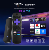 Mortal R8 Ultra Android 14 Smart TV Stick H313 4K UHD con Red Inalámbrica Integrada, Reproductor Multimedia IPTV NF OTT
