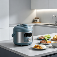 Mini-cuiseur à pression électrique 1,8 L compact multifonction pour la maison
