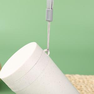 Gobelet à eau en paille de blé, couleur unie, 500 ml, écologique, réutilisable, pour cadeaux - Product Image 3