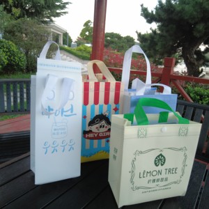 Hot bán tùy chỉnh in vải xử lý không thấm nước thân thiện với môi <span class=keywords><strong>PP</strong></span> mua sắm Tote Túi PolyPropylene không dệt Túi - Product Image 5