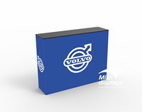 Profilé en aluminium rétroéclairé par LED Tables de promotion pour réception de salons commerciaux Présentoir de comptoir portable avec étagère pour foire aux boissons