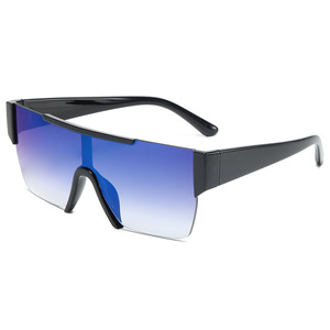 แว่นกันแดดแฟชั่นผู้หญิงทรงโอเวอร์ไซส์ รุ่นใหม่ปี <span class=keywords><strong>2023</strong></span> เลนส์เดี่ยวกรอบใหญ่ ป้องกันรังสียูวี 400 เลนส์พีซี ดีไซน์ทันสมัย เหมาะสำหรับงานแสดงบนเวที ไล่เฉดสี - Product Image 3