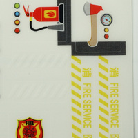 Autocollants personnalisés en PVC ultra-minces pour décalcomanies de véhicules, pour modèles de camions de pompiers d'urgence à l'échelle 1/64