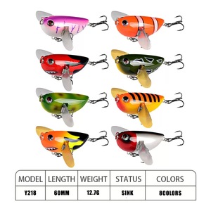 Señuelo <span class=keywords><strong>de</strong></span> Pesca BST <span class=keywords><strong>de</strong></span> 60 mm, Tipo Popper, para Agua Dulce, Imitación <span class=keywords><strong>de</strong></span> Insecto Cigarra, Plástico Duro, para Pesca <span class=keywords><strong>de</strong></span> Lubina - Product Image 2