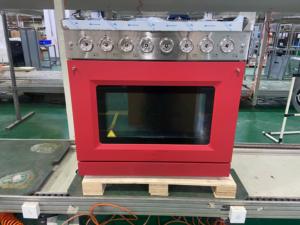 36 pouces. 5,5 Cu. Cuisinière à gaz autonome 6 brûleurs avec four à convection en acier inoxydable pour cuisine domestique - Product Image 3