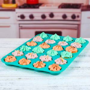 MUYULINS Factory 12/24 Cup LFGB Platinum Grade Non-Stick BPA-Free Standard Silicone Brownie Cupcake Pan Muffin <b>Tin</b> <b>Cake</b> Baking - Product Image 4
