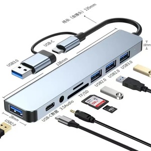 Hub USB C, séparateur de type C, station d'accueil Thunderbolt 3, <span class=keywords><strong>adaptateur</strong></span> pour ordinateur portable avec pour <span class=keywords><strong>Macbook</strong></span> <span class=keywords><strong>Air</strong></span> <span class=keywords><strong>M1</strong></span> iPad Pro - Product Image 3