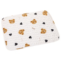 En stock, tapis de couchage pour animaux de compagnie en tissu peluche, toutes saisons, imprimé animal de dessin animé, forme rectangulaire, couleur personnalisée, lavage mécanique
