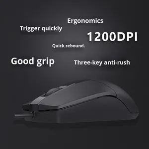 <span class=keywords><strong>A4Tech</strong></span>-Ratón óptico para juegos con cable de 3 botones, interfaz USB, nuevo, para Mac, escritorio, portátil, uso en stock, 3D, 2, 2, 2, 2 - Product Image 3