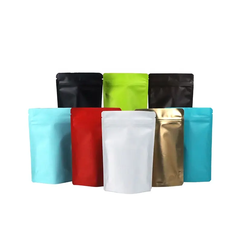 أكياس مايلر الوقوف الحقيبة 3.5 مخصص زيبلوك الملونة المطبوعة للأغذية تخزين البريدي القهوة على شكل واضح قابلة لإعادة الاستخدام الثلاثية الأبعاد حقيبة