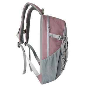 SENDA Mochila Unisex Ligera de Nailon Gris Claro con Marco Interno, Diseño Normcore/Minimalista con Patrón de Caracteres, Duradera, Portátil, con Cierre, 20-37L - Product Image 4