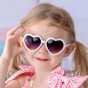 Wholesale Cute Children Baby Candy Colors Sun <b>Glasses</b> UV400 Kids Cartoon <b>Heart</b> Love Sunglasses for Girls - Product Image 2