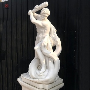 Decorazione esterna a grandezza naturale in pietra <span class=keywords><strong>di</strong></span> <span class=keywords><strong>marmo</strong></span> greco <span class=keywords><strong>statua</strong></span> <span class=keywords><strong>di</strong></span> Ercole per la vendita - Product Image 5