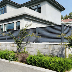 Cercas de Aluminio para Patio, Paneles de Privacidad para Jardín, Fáciles de Montar, Resistentes al Viento, Cercas de WPC para Granjas, Caballos y Villas - Product Image 2