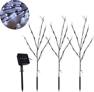 60 Đèn Led Năng Lượng Mặt Trời Hình Vòng Hoa Lá Đèn Năng Lượng Mặt Trời Đèn LED Dây Thần Tiên Trang Trí Vườn Giáng Sinh Ngoài Trời - Product Image 6