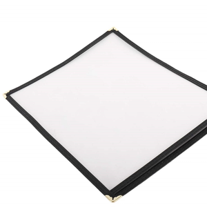 Protège-menus Yimi en PU+PVC, format A4, transparents, durables, avec bordure cousue, 2 vues, pour café et <span class=keywords><strong>restaurant</strong></span>, 1 <span class=keywords><strong>page</strong></span>, multicolores - Product Image 3