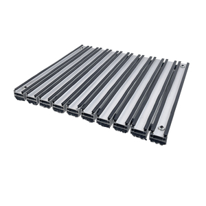 <span class=keywords><strong>Tapis</strong></span> d'entrée anti-saleté en aluminium antidérapant, <span class=keywords><strong>tapis</strong></span> d'entrée à nervures, <span class=keywords><strong>tapis</strong></span> personnalisé avec logo commercial, caoutchouc résistant - Product Image 4