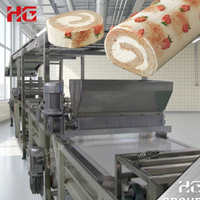Machine à rouleaux suisses entièrement automatique / Ligne de production de gâteaux en couches / Ligne de production de gâteaux