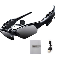 JSJM Lunettes de Cyclisme d'Extérieur Unisexe à la Mode, Intelligentes avec Casque Audio