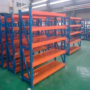 Adjustable 5-Layer Steel Metal <strong>Stacking</strong> <strong>Racks</strong> &amp; Shelves Anti-Rust Efficient <strong>Warehouse</strong> Storage Solution - Product Image 3