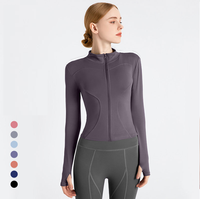 Veste de sport à manches longues avec fermeture éclair pour femmes, tailles S-3XL, séchage rapide, protection solaire, yoga et fitness, course à pied, design respirant
