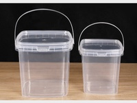 Couvercle carré en PP de qualité alimentaire, épaissi, transparent, hermétique, réutilisable, anti-humidité pour thé aux perles, glace, gelée, fruits