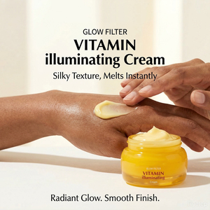 Vitamin C Niacinamide Ceramide Face Moisturizer Brightening Dark Spot <strong>Treatment</strong> Hydrating Skin Barrier Repair Cream for Dry Skin - Product Image 4