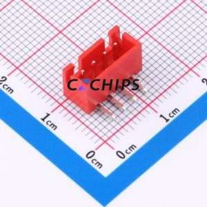 W2542100-4PR2123 Wire-to-Board Pin Header Bent Lead Through Hole,P=2.5mm Connector 1x4P 2.5mm Right Angle Insert XH - Product Image 1
