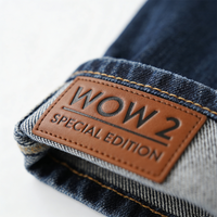Étiquettes personnalisées pour jeans, patchs logo en relief, patchs en similicuir, étiquettes en PU