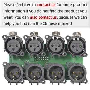 TZ3-05HM-01 Đầu Nối XLR Đực 3 Lõi Đầu Cắm Xlr Đầu Nối 3 Chân Xlr Đực Thẳng Đứng Mạ Vàng - Product Image 3
