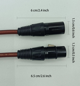 สายสัญญาณเสียงเหมาะสำหรับสตูดิโอบันทึกเสียง XLR สายต่อขยายสัญญาณเสียงตัวผู้และตัวเมียปลั๊กทองแดงหุ้มฉนวนสายสมดุล HiFi