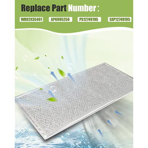 Filtre à graisse pour four à micro-ondes Xinrui, 290x149x2.5mm, en acier inoxydable, forte compatibilité pour WB02X35491 - Product Image 4