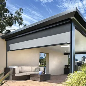 Toldo Exterior Eléctrico Mecánico de Aluminio de 8.11x6.5 con Sistema de Cremallera, Persianas Venecianas Inteligentes, Cortinas y Persianas - Product Image 1