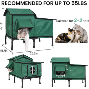 Abri <span class=keywords><strong>pour</strong></span> chat pliable imperméable et isolé de luxe <span class=keywords><strong>pour</strong></span> l'hiver, grand format, résistant aux intempéries, villa <span class=keywords><strong>pour</strong></span> animaux de compagnie, <span class=keywords><strong>maison</strong></span> <span class=keywords><strong>pour</strong></span> <span class=keywords><strong>chien</strong></span> - Product Image 5