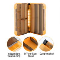 Boîte de rangement multifonctionnelle portable pour micro-leurres, boîte à appâts à double couche, boîte à leurres