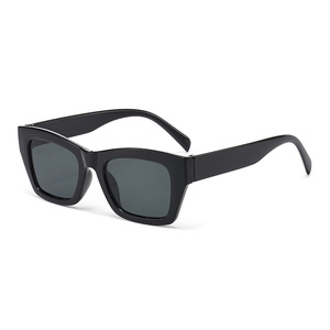 Jamie L1325 Square Frame Sunglasses Black UV400 Unisex For Cycling Driving Outings - Product Image 1