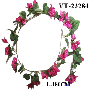 LO MÁS NUEVO 180CM POLIÉSTER/SEDA/TELA ARTIFICIAL SALVAJE BUGAINVILLEA COLGANTE GARLAND - Product Image 1
