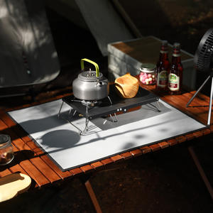 Manta Ignífuga Plateada para Exteriores, Alfombra Aislante de Calor, Impermeable, Rectangular, para Acampar, Cocinar y Hacer Barbacoas - Product Image 2