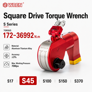 ประแจแรงบิดไฮดรอลิก WREN S 45 อลูมิเนียมไทเทเนียม หัวสี่เหลี่ยม 700 บาร์ แรงบิดสูง สำหรับขันน็อตหน้าแปลน - Product Image 1