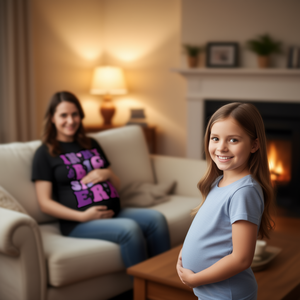 Camiseta Big Sister Era para niñas, camiseta para anuncio de embarazo - Product Image 3