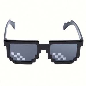 Lunettes de soleil carrées mosaïques personnalisées avec logo, vente en gros, tendance, pas chères, amusantes, pour hommes et femmes, pour fêtes - Product Image 3