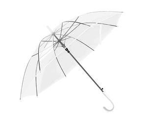Parapluie pliant manuel classique avec poignée en acier inoxydable et tissu POE - Parapluie droit 8 baleines, diamètre ouvert 58,5 cm - Product Image 1