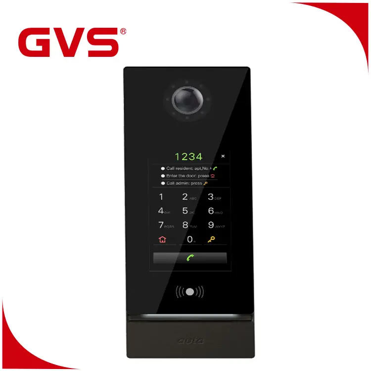 Intelligent Video Intercom Use CAT5 Cable For Multi Apartment Support App And Face Recognition