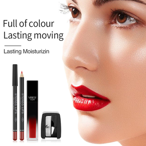 Set de Maquillaje Labial, Delineador de <span class=keywords><strong>Labios</strong></span>, Brillo Labial Mate con Sacapuntas, Brillo Labial de Larga Duración, Resistente al Agua y No Transferible - Product Image 2