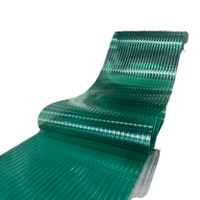Plaque de polycarbonate vert UV en gros, écologique, design industriel, 1,2 mm-3 mm, pour toitures de parcs, hôpitaux, hôtels, entrepôts 5+